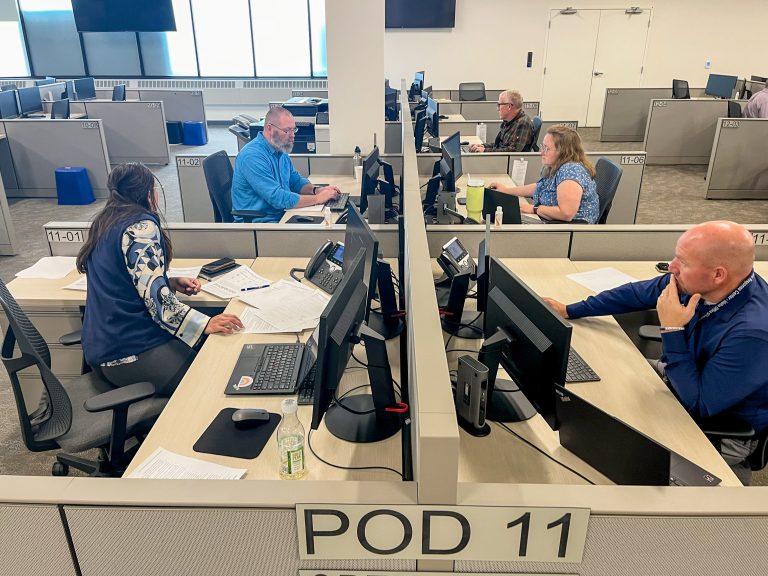 SERT team working at the pods at the IRC