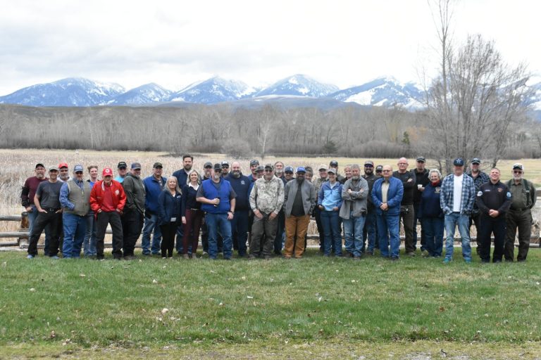 Group picture of emergency responders who attended training