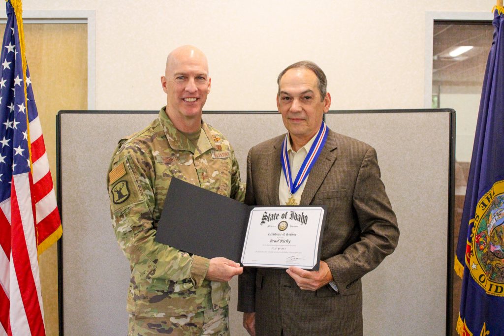 (L-R) Maj. Gen. Timothy Donnellan, Director Brad Richy